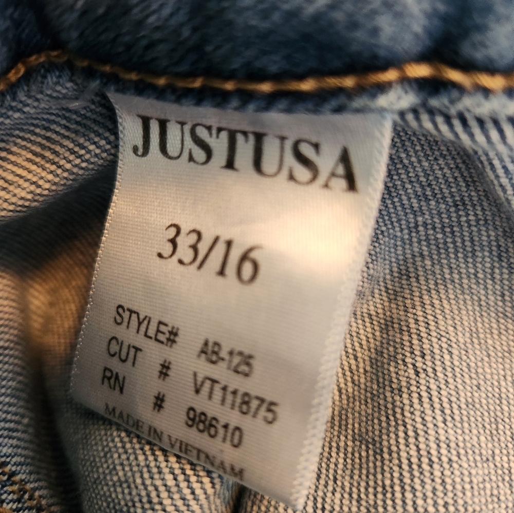 Just USA High-Rise Wide Leg Blue Jeans Size 16 / 33 - Picture 3 of 3